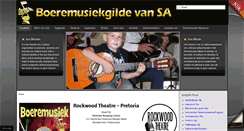 Desktop Screenshot of boeremusiekgilde.co.za